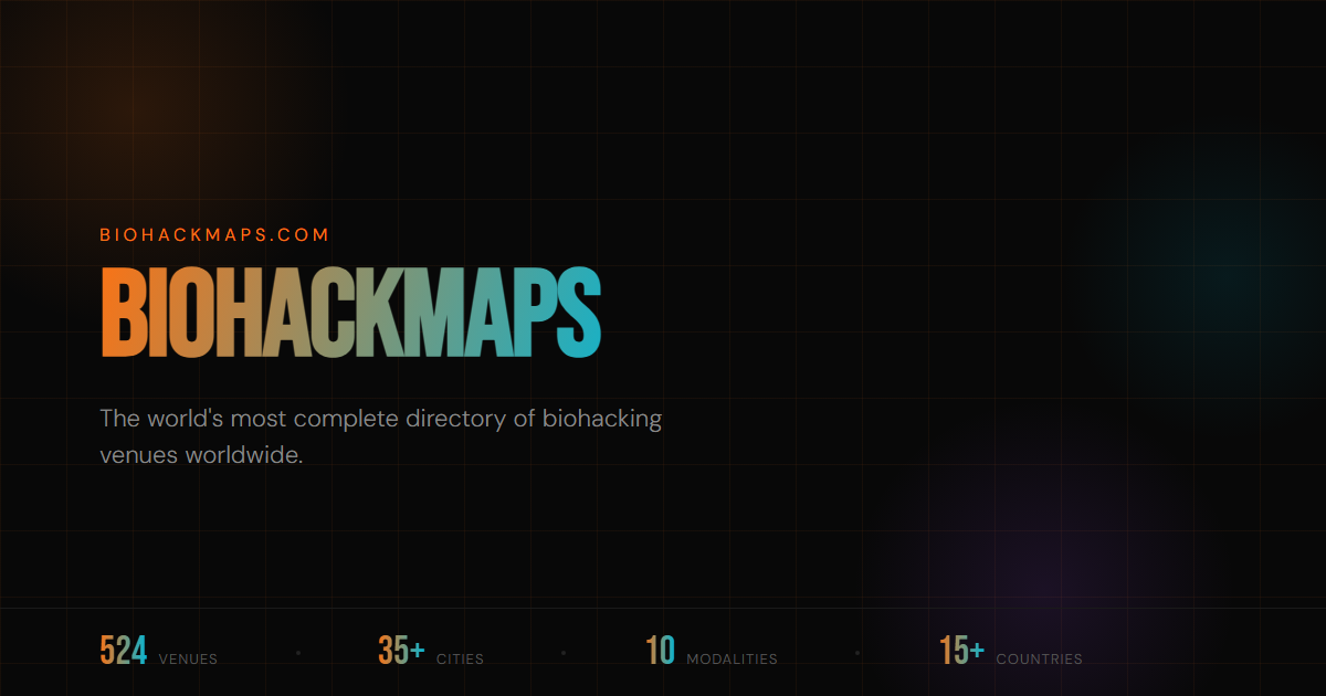 BiohackMaps - Global Biohacking Directory for Recovery, Longevity ...